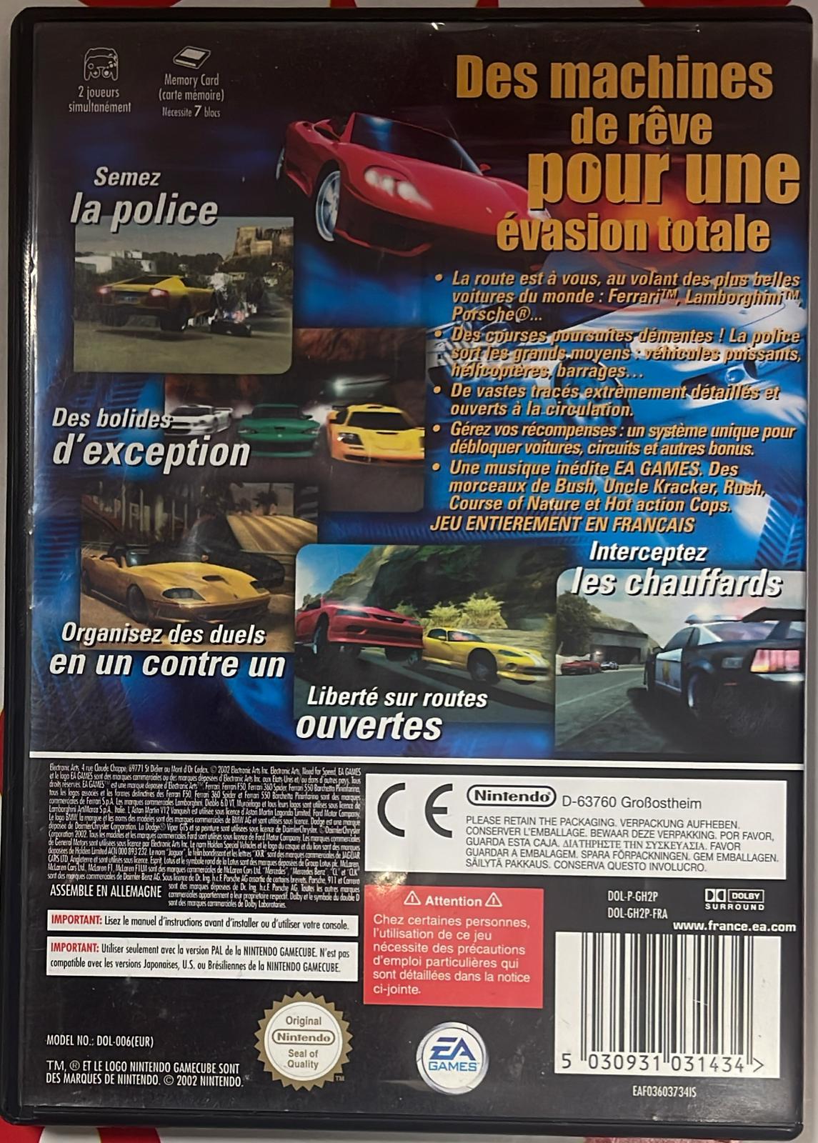 GC NEED FOR SPEED POURSUITE INFERNALE 2 n°1