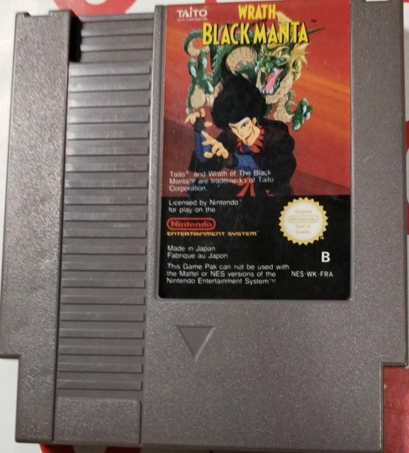 NES WRATH OF THE BLACK MANTA / PAL B / FRA