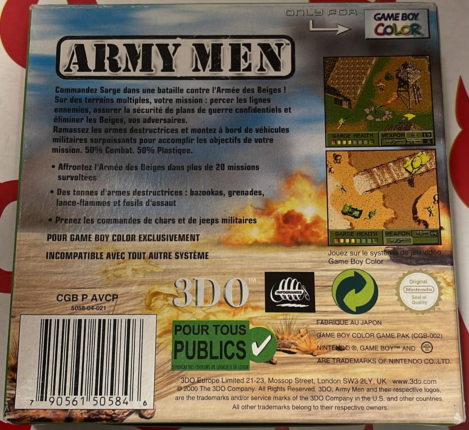 GBC ARMY MEN / FRA / EN BOITE n°2